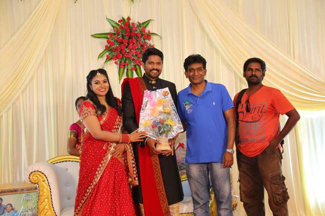 Actor Soundararaja - Tamanna Wedding Reception Stills